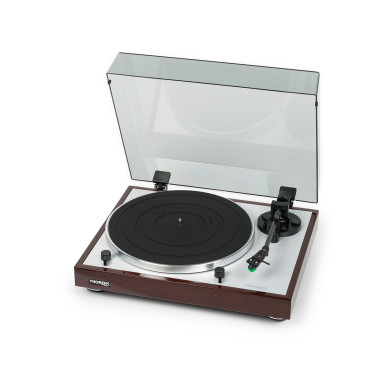 Platine Vinyle Semi-Automatique - Finition Noyer