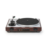 Platine Vinyle Semi-Automatique - Finition Noyer