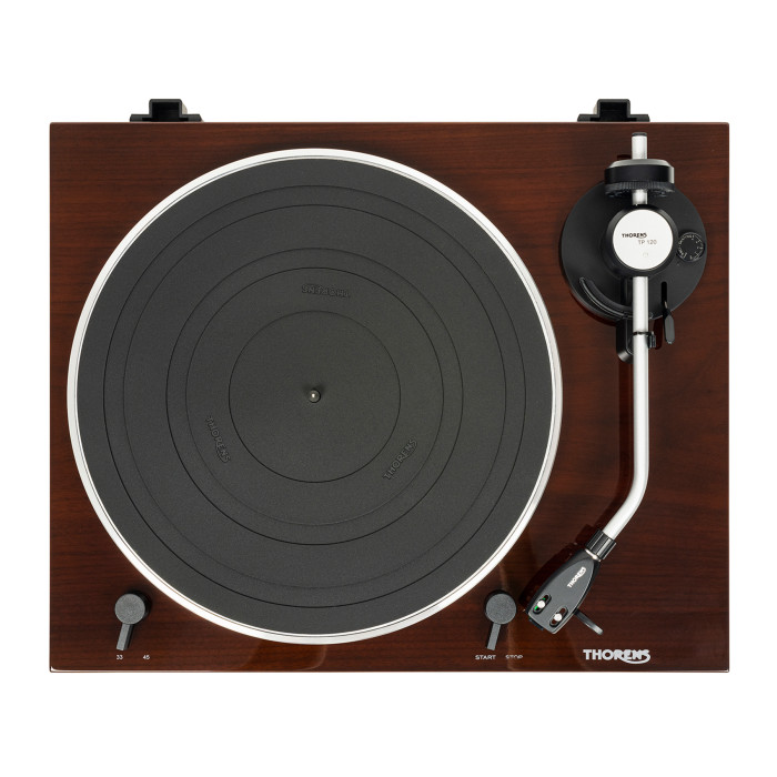 Platine Vinyle Entrainement Par Courroie - Finition Noyer