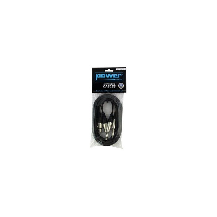 Câble 3m - XLR 3 PIN Femelle - JACK MONO Mâle