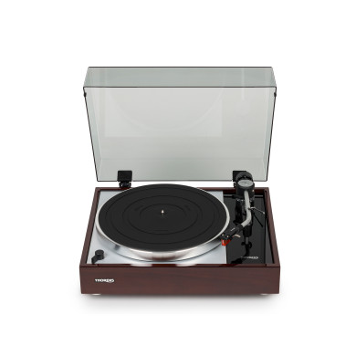 Platine Vinyle Entrainement Par Courroie - Finition Noyer
