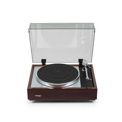 Platine Vinyle Entrainement Par Courroie - Finition Noyer