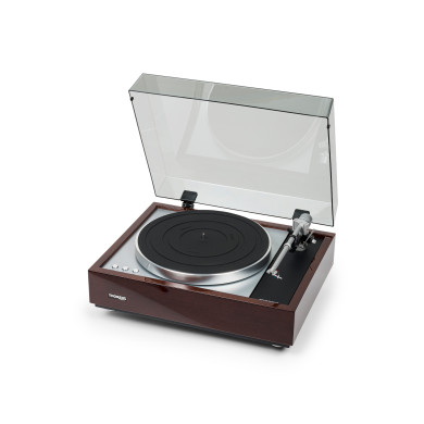 Platine Vinyle Entrainement Par Courroie - Finition Noyer