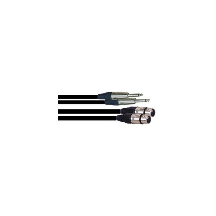Câble 3m - XLR 3 PIN Femelle - JACK MONO Mâle