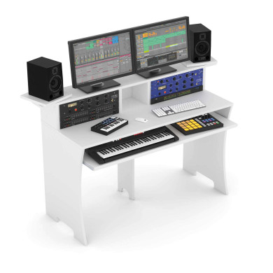 Station de Travail Home Studio Finition Blanc