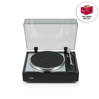 Platine Vinyle Entrainement Par Courroie + Cellule - Finition Noir