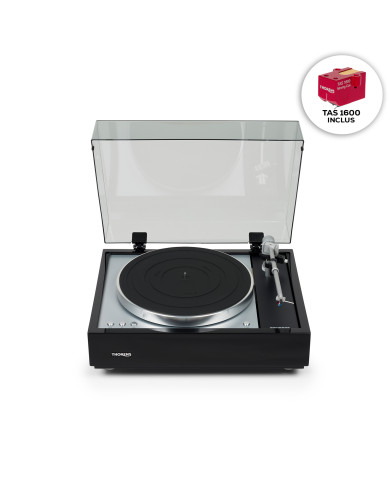 Platine Vinyle Entrainement Par Courroie + Cellule - Finition Noir