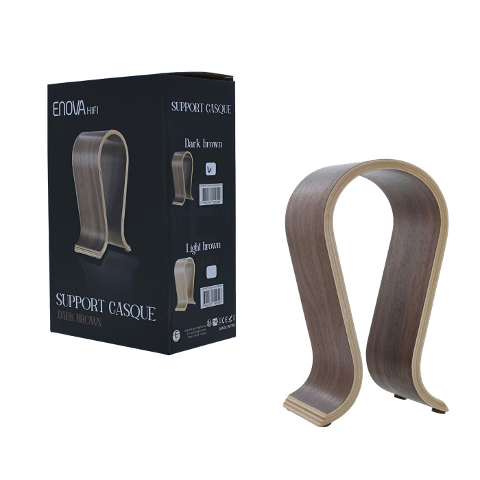 Support Casque Marron Foncé