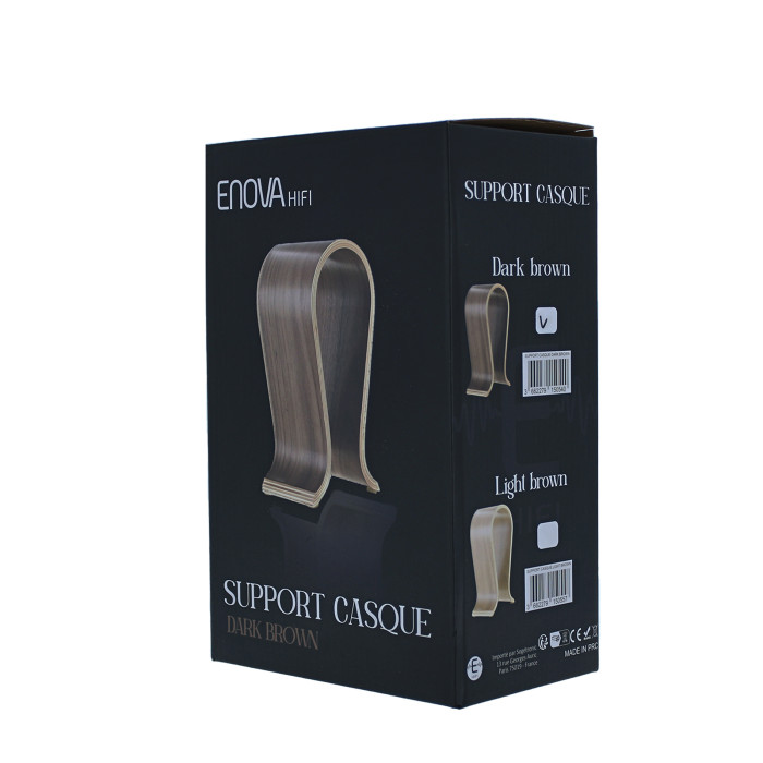 Support Casque Marron Foncé