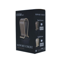 Support Casque Marron Foncé