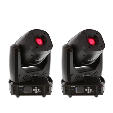 Pack 2 Lyre Spot 100W + Flight