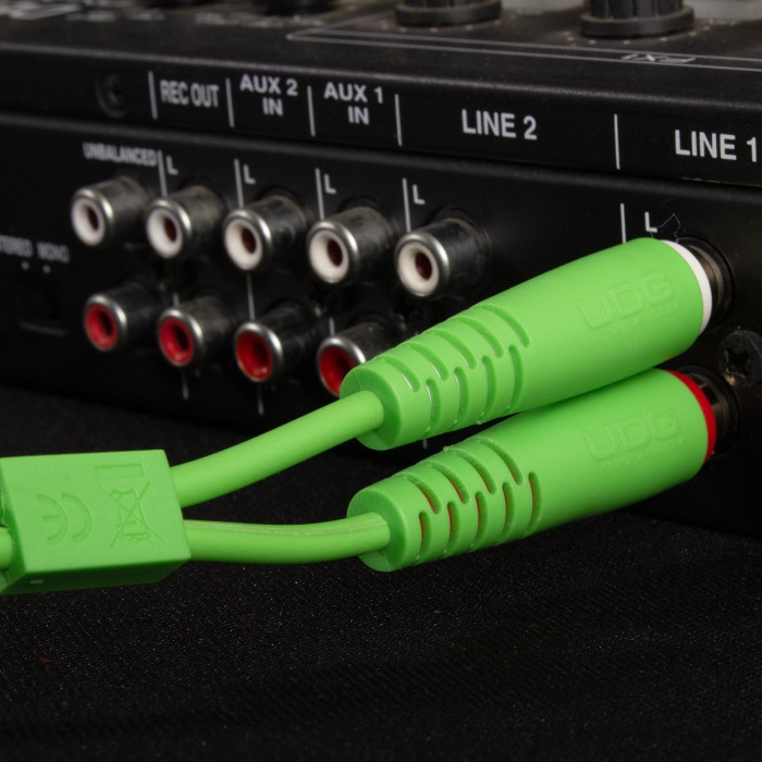 Cable UDG RCA-RCA Vert Droit 3m