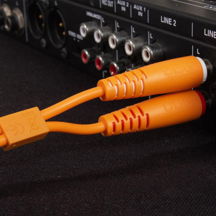 Cable UDG RCA-RCA Orange Droit 1.5m