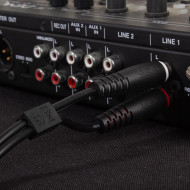 Cable UDG RCA-RCA Noir Droit 1.5m
