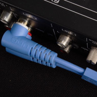 Cable UDG RCA Droit - RCA Coudé Bleu 3m