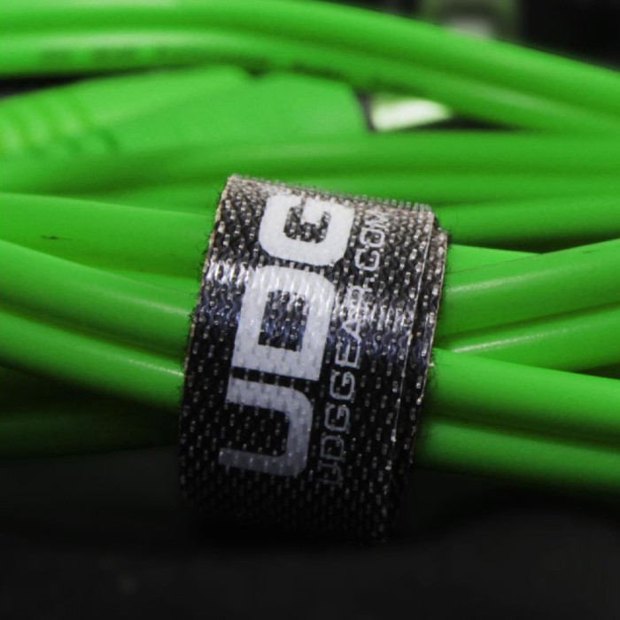 Cable UDG RCA Droit - RCA Coudé Vert 3m