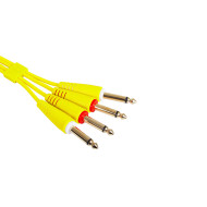 Cable UDG JACK-JACK Jaune Droit 3m