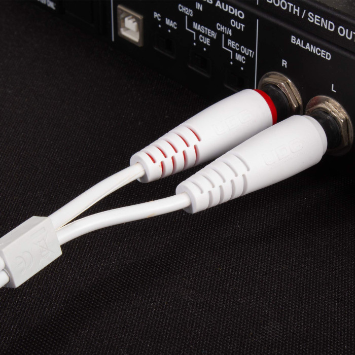 Cable UDG JACK-JACK Blanc Droit 3m