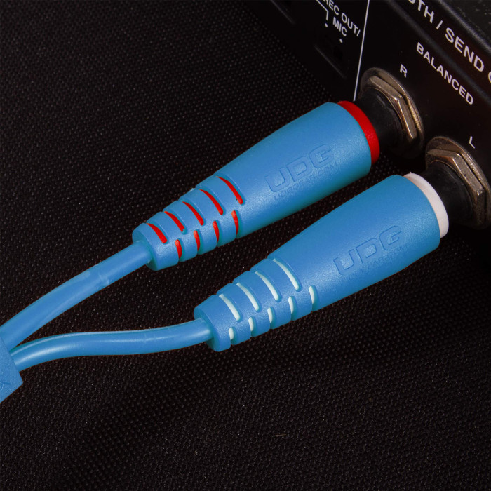 Cable UDG JACK-JACK Bleu Droit 3m