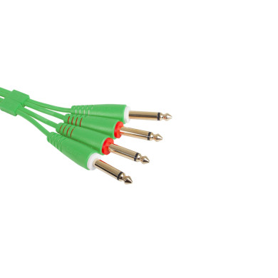 Cable UDG JACK-JACK Vert Droit 3m