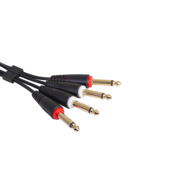 Cable UDG JACK-JACK Noir Droit 3m