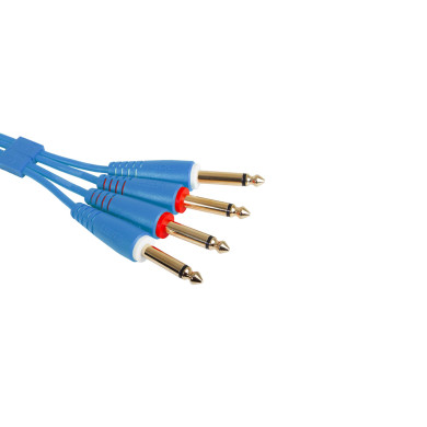 Cable UDG JACK-JACK Bleu Droit 1.5m