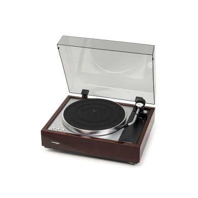 Platine Vinyle Entrainement Par Courroie - Finition Noyer
