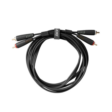 Cable UDG RCA-RCA Noir Droit 3m