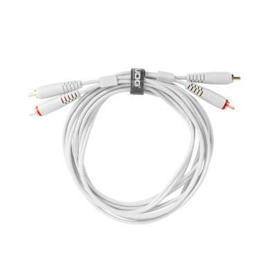 Cable UDG RCA-RCA Blanc Droit 3m