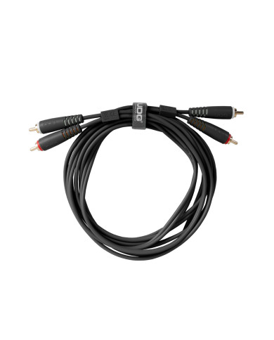 Cable UDG RCA-RCA Noir Droit 1.5m