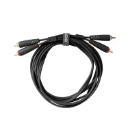 Cable UDG RCA-RCA Noir Droit 1.5m