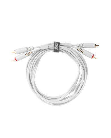 Cable UDG RCA-RCA Blanc Droit 1.5m