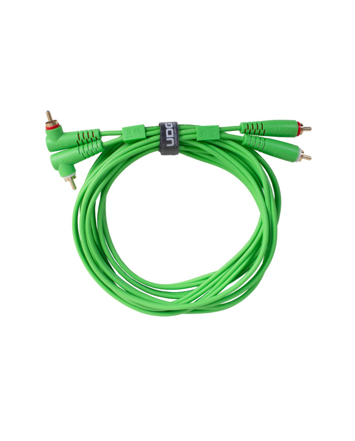 Cable UDG RCA Droit - RCA Coudé Vert 3m - U 97005 GR