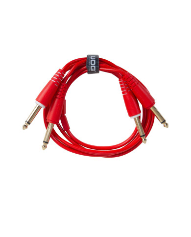 Cable UDG JACK-JACK Rouge Droit 1.5m