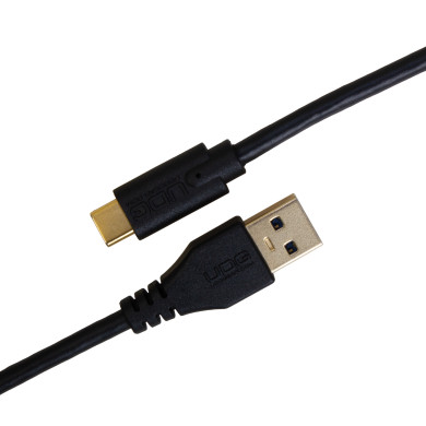 Cable UDG USB 3.0 C-A Noir Droit 1,5m
