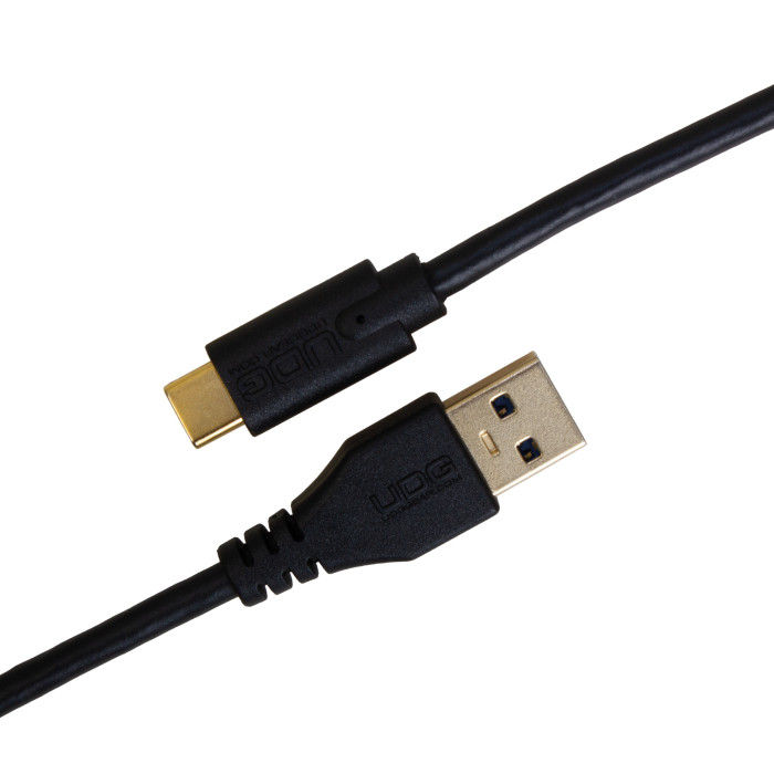 Cable UDG USB 3.0 C-A Noir Droit 1,5m
