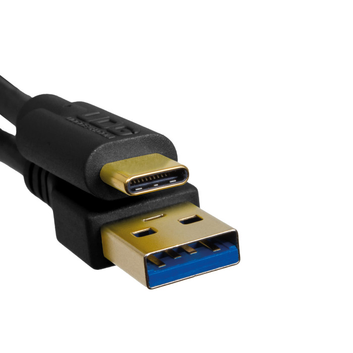 Cable UDG USB 3.0 C-A Noir Droit 1,5m