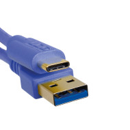 Cable UDG USB 3.0 C-A Bleu Droit 1,5m
