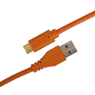 Cable UDG USB 3.0 C-A Orange Droit 1,5m