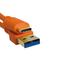 Cable UDG USB 3.0 C-A Orange Droit 1,5m