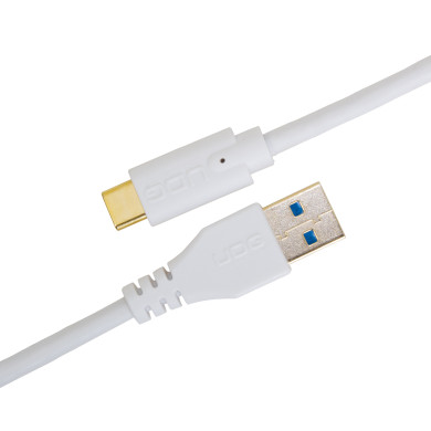 Cable UDG USB 3.0 C-A Blanc Droit 1,5m