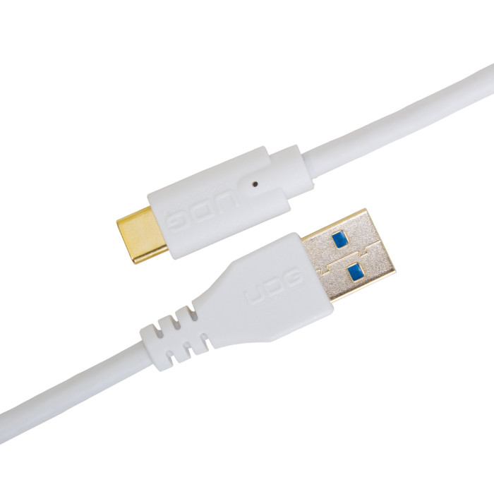 Cable UDG USB 3.0 C-A Blanc Droit 1,5m