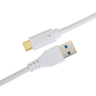 Cable UDG USB 3.0 C-A Blanc Droit 1,5m
