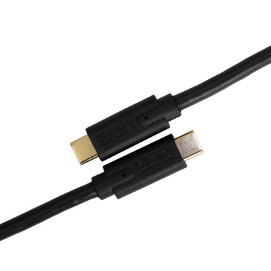 Cable UDG USB 3.2 C-C Noir Droit 1,5m