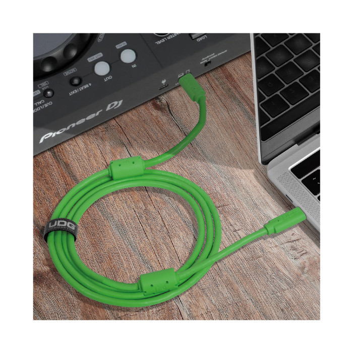 Cable UDG USB 3.2 C-C Vert Droit 1,5m