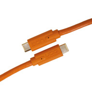Cable UDG USB 3.2 C-C Orange Droit 1,5m