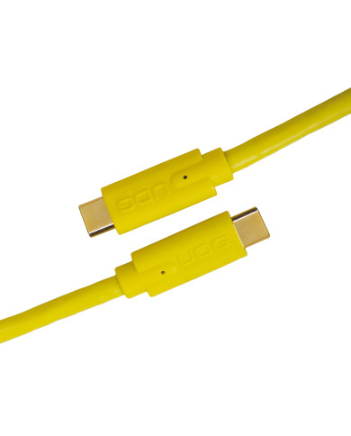 Cable UDG USB 3.2 C-C Jaune Droit 1,5m