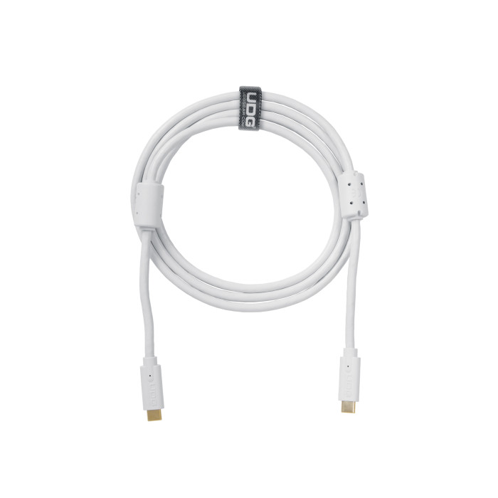 Cable UDG USB 3.2 C-C Blanc Droit 1,5m