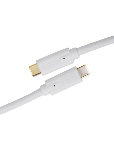 Cable UDG USB 3.2 C-C Blanc Droit 1,5m