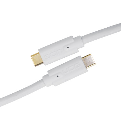 Cable UDG USB 3.2 C-C Blanc Droit 1,5m